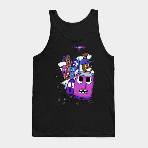 Doodles in the sky Tank Top by Lnd Art